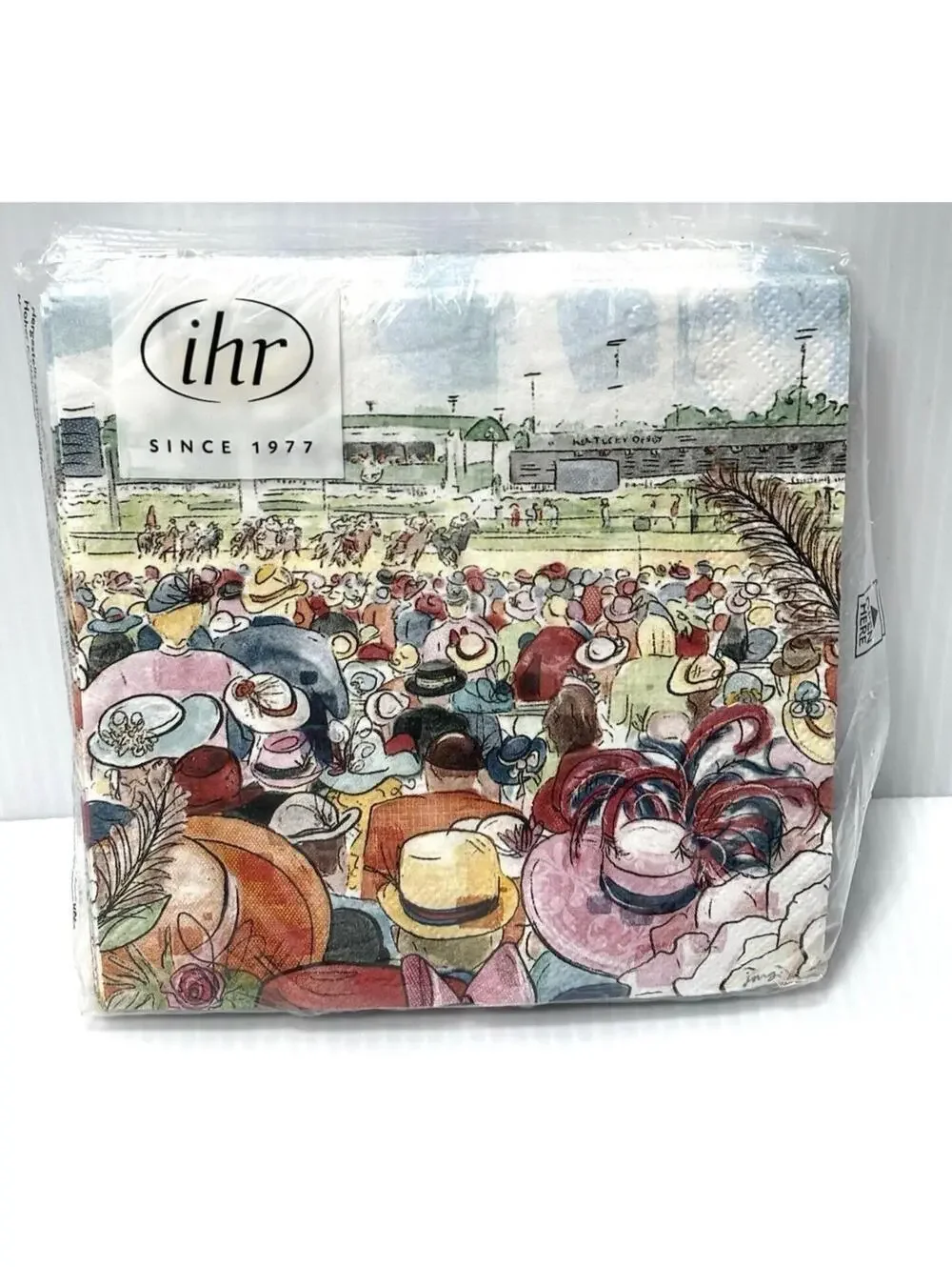 Kentucky Derby Horse Race Dessert Napkins 3-Ply Party Tableware Spectator Decor